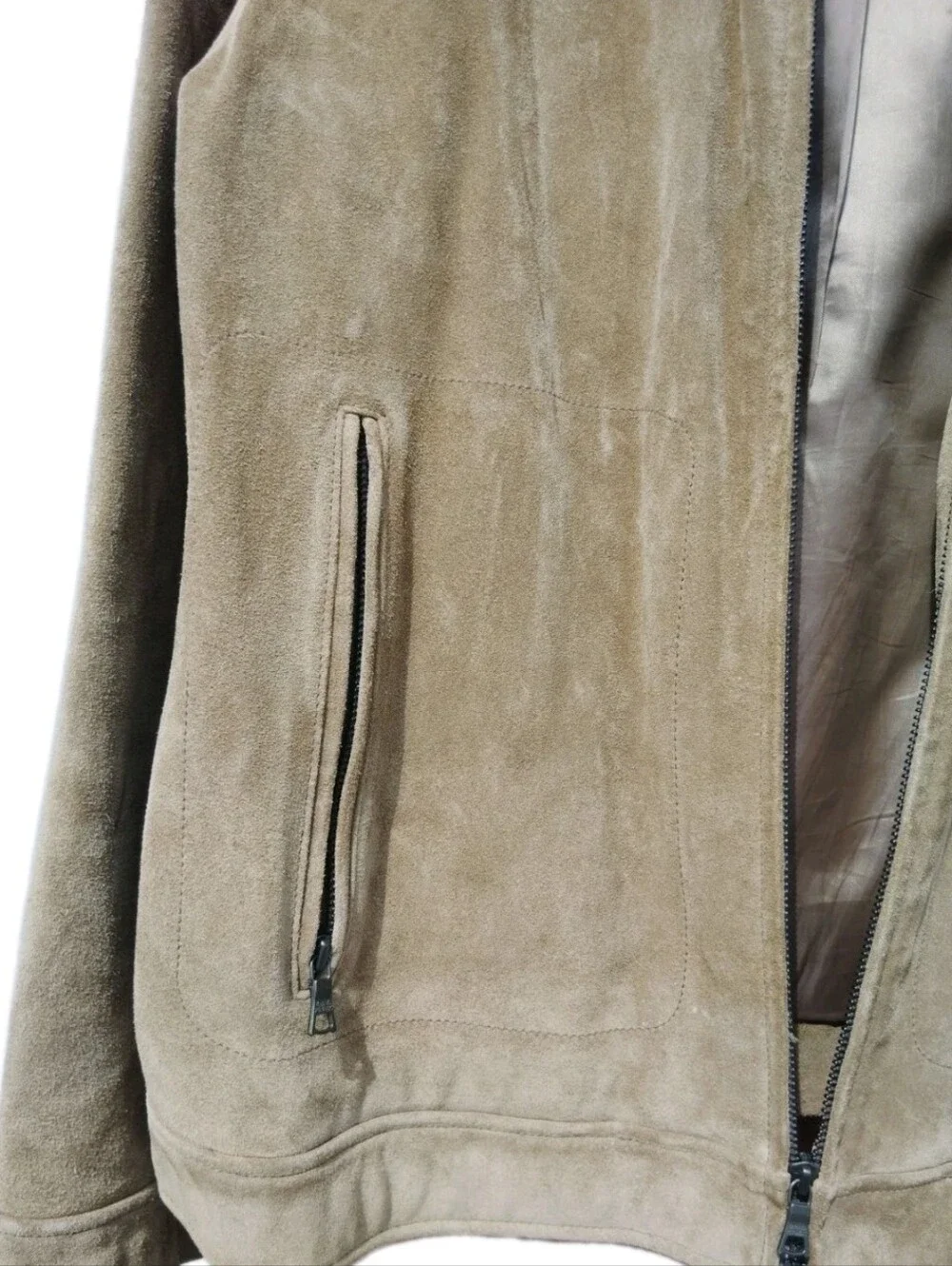 Vtg Banana Republic Cowboy Suede Jacket Size L